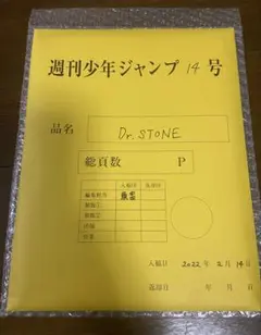 Dr.STONE 最終話まるごとデジタル原稿プリント - メルカリ