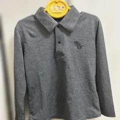 COMME CA ISM グレー 長袖ポロシャツ 120cm