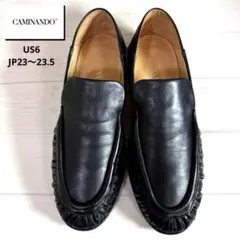 美品⭐️CAMINANDO■ローファー✨ギャザーローファー バブーシュ 本革のサムネイル