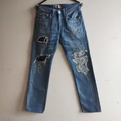 美品 ラルフローレン DENIM&SUPPLY ダメージ加工ジーンズ レア - メルカリ