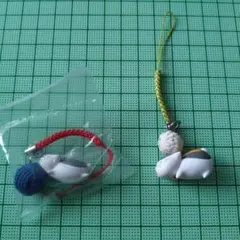 夏目友人帳　ニャンコ先生ストラップ2種