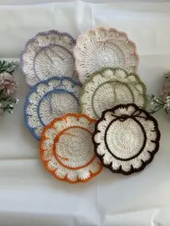 かぎ針編みコースターセット