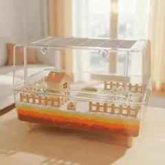 ハムスターケージ 75cm 大型 ゴールデンハムスター キンクマ 飼育
