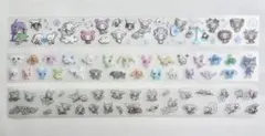 韓国　huhuee　キスカットテープ　切り売り　３ループ　シール　メリング