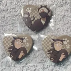 忍たま乱太郎 ナンジャタウン ハート缶バッジ 雑渡昆奈門 諸泉尊奈門