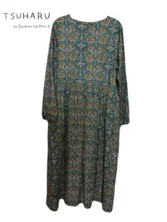TSUHARUbySamansa Mos2 ランダム刺繍レース切替ワンピース S - メルカリ