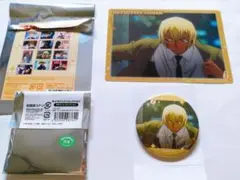 名探偵コナン　OPカットコレクション　缶バッジ　クリアカード　安室透