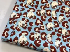 生地.シチンク.綿100%幅110cm×1m.KT豹柄.2709