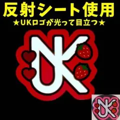 【ラスト】反射シート使用★暗闇で目立つ★東方神起 ユノUKロゴ 反射うちわ文字