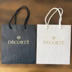 DECORTÉ ショッピングバッグ　ショッパー　 黒白セット