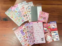 国内正規品シール9点&シール帳セット　キティ多め