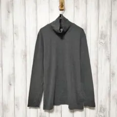 ユニクロ (XXL)　スーピマコットンタートルネックT　大きいサイズ