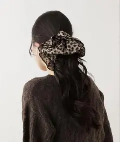 Heather ボリュームリボンシュシュ