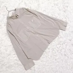 Leilian レリアン (13+) シアーコットンシャツ ボタンダウン 羽織