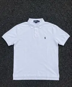 【90s】定番】Polo Ralph Lauren ホワイトポロシャツ Mサイズのサムネイル
