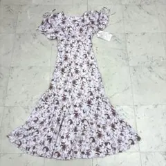 SNIDEL 花柄 ロングワンピース