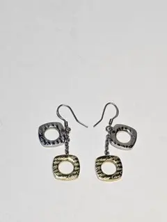 Cartier design two tone fashion earrings