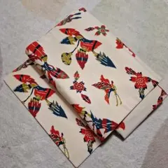 名古屋帯 花柄 クリーム色