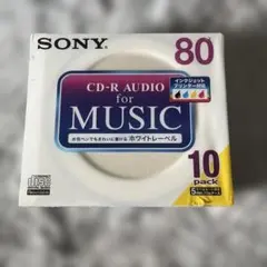 【日本製】SONY 音楽用CD-R 80分 10枚パック インクジェット対応
