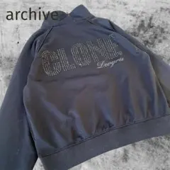 archive ビジューバックロゴ トラックジャケット y2k 平成 ギャル男