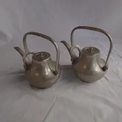 1083 本錫　銚子　1対　未使用 1083 本錫 銚子 1対 未使用 1083 本錫 銚子 1対 未使用