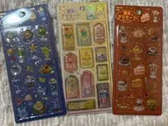 文具女子博 きゅるるん シール BGM 喫茶 シール 3点セット