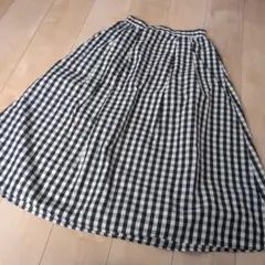 GUギンガムチェック フレアスカートS