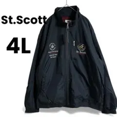 【新品✨】St.Scott セントスコット 裏フリースブルゾン 4L ネイビー