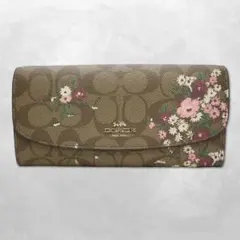 コーチ F29395 フローラル プリント スリム エンベロープ 長財布