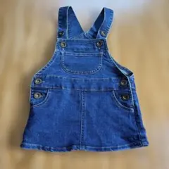 デニムオーバーオール風ワンピース 85サイズ
