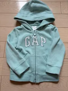 GAP フード付きトレーナー裏起毛18-24ヶ月 ミントグリーン