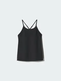 UNIQLO クレープジャージーブラキャミソール ブラック XS