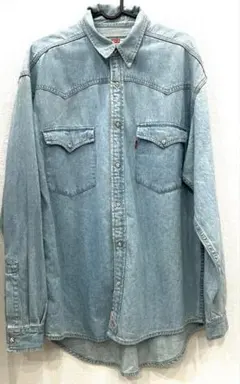 90s Levi's ライトブルー ウェスタンデニムシャツ 長袖
