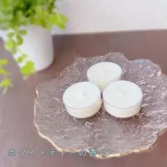 パームキャンドル　ホワイトティー