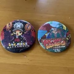 ワンピース　ワンピースタワー限定缶バッジ 2点セット