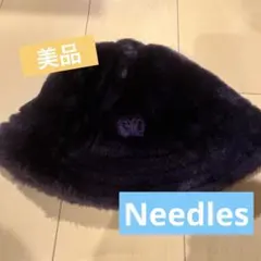 Needles フェイクファーハット バミューダ パープル Mサイズ - メルカリ