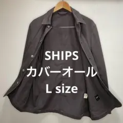 SHIPS カバーオール デニムジャケット パープル グレー Lサイズのサムネイル