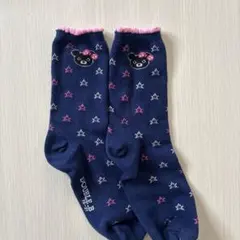 DOUBLE_B キッズ靴下 19×21㎝　ネイビー