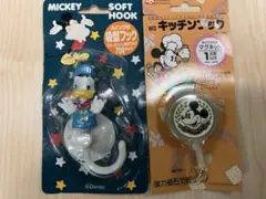 ミッキー キッチンフック & ドナルドダックのソフトフックセット