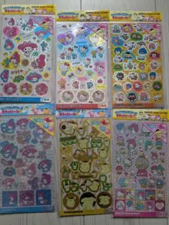 シール　サンリオ　ホログラム　キラッとシール　6種　まとめ売り　セット クロミ