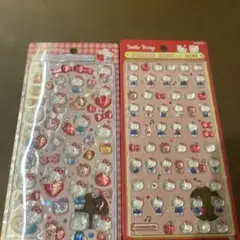 正規品　キティ　ボンボンドロップシール　サンリオ　第一弾　ミニ　赤　レッド