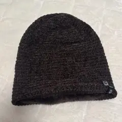 ブラウンニット帽 裏起毛