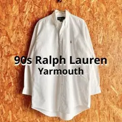 90s Ralph Lauren Yarmouth オックスフォードシャツ 白