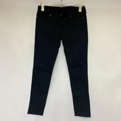 GU ジーユー メンズ スキニーパンツ ブラック レングス76 ストレッチ