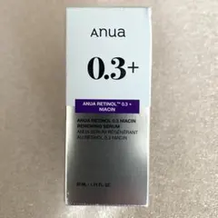 Anua　0.3+　レチノール0.3ナイアシンリニューイングセラム　30ml