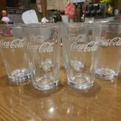 Coca-Cola ロゴ入りガラスコップ 6個セット