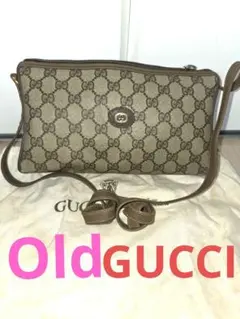 GUCCI GGパターン ショルダーバッグ オールドグッチ　ヴィンテージ　袋付き