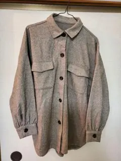 CPOシャツジャケット　ツイード調　Ｍサイズ　オーバーシャツ　ビッグシルエット