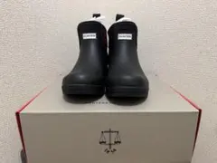 HUNTER×familiar ブラック レインブーツ