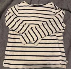 UNIQLO ユニクロ ボーダーボートネックTシャツ（長袖）